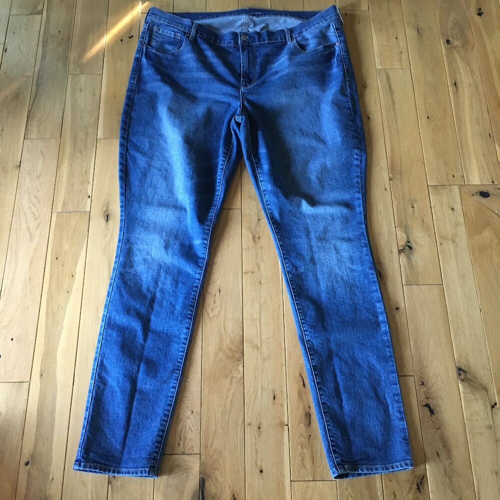 Old Navy Original High Rise Denim Jeans 18 Tall Blue